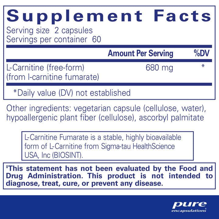 l-Carnitine fumarate 120's