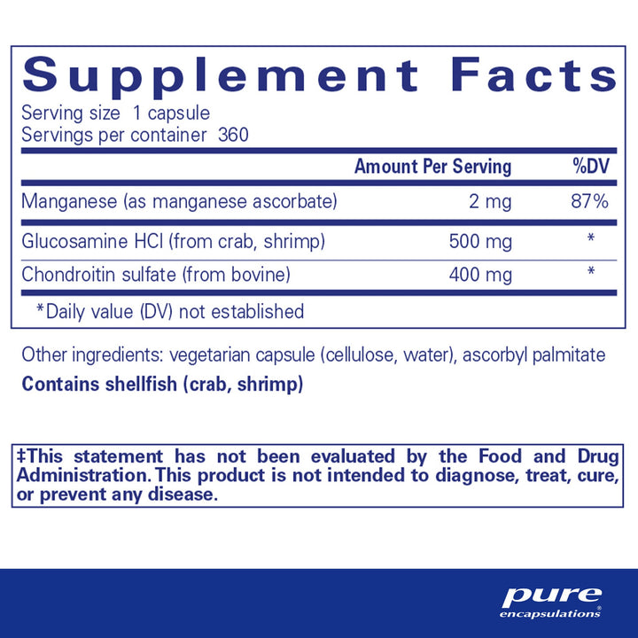 Glucosamine Chondroitin with Manganese 360's