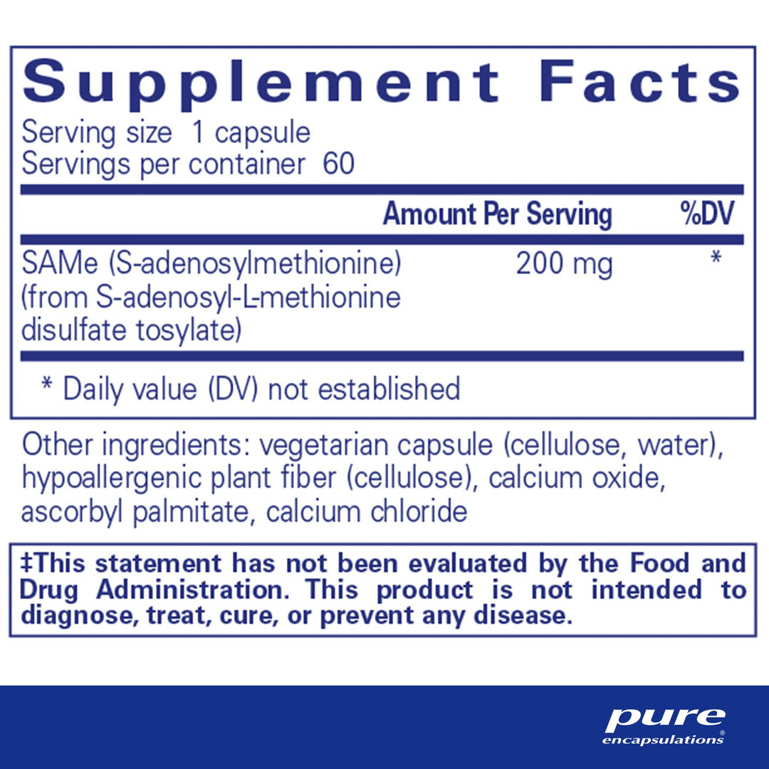 SAMe (S-Adenosylmethionine) 60's