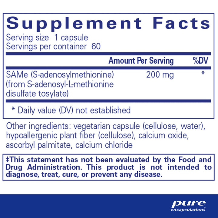 SAMe (S-Adenosylmethionine) 60's