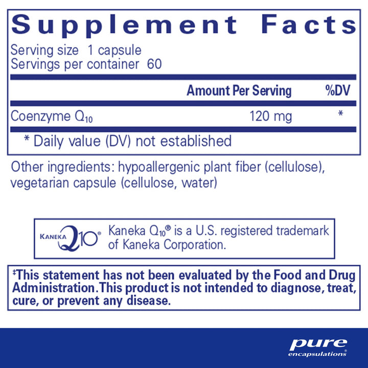 CoQ10 120 mg. 60's