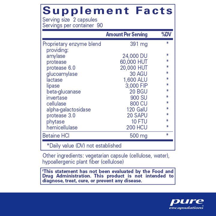 Digestive Enzymes Ultra w/Betaine HCl