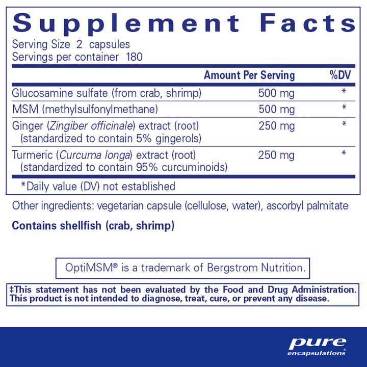 Glucosamine/MSM with joint comfort herbs‡ 360's