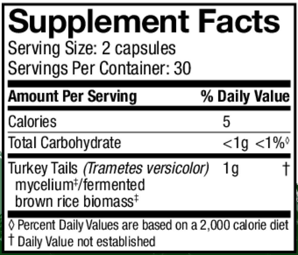 Turkey Tail Capsules 60 Vegan Capsules