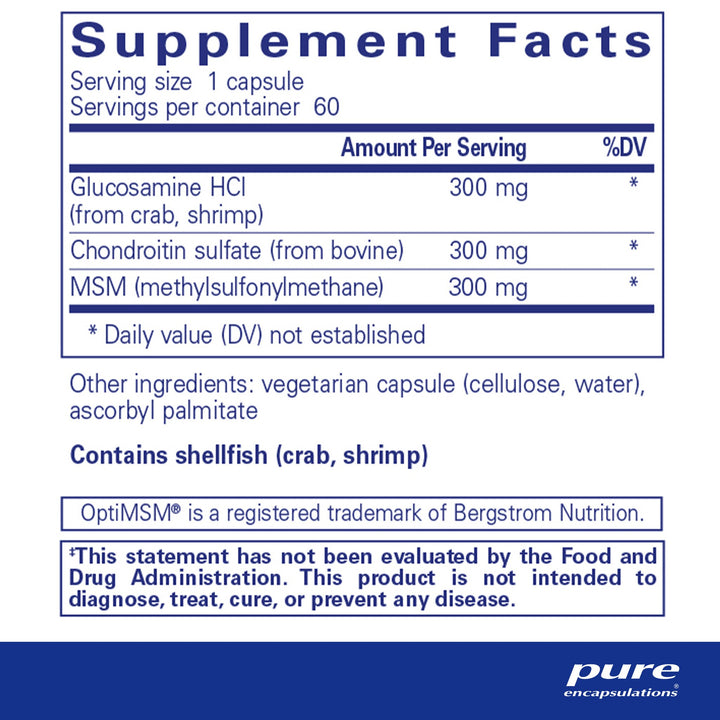 Glucosamine Chondroitin with MSM 60's