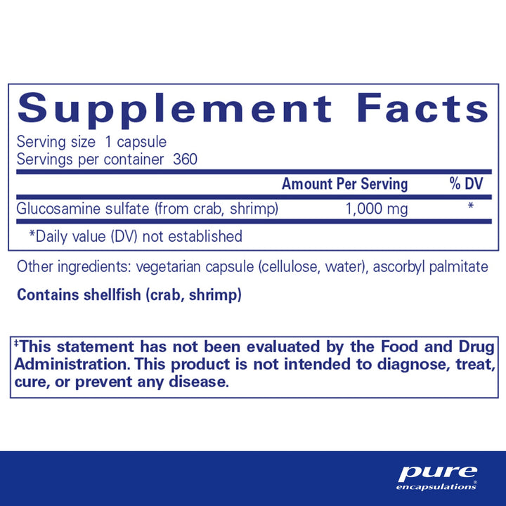 Glucosamine Sulfate 1,000 mg. 360's