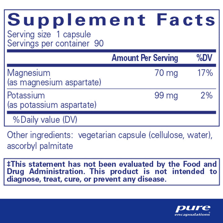 Potassium/Magnesium (aspartate) 90's