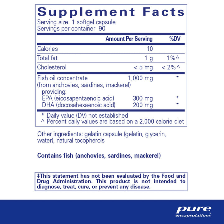 EPA/DHA essentials 1,000 mg. 90's