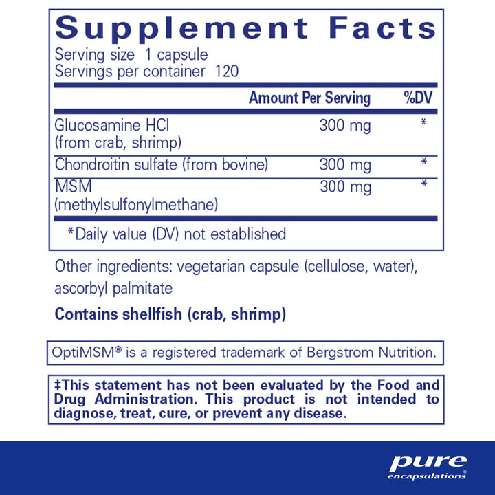 Glucosamine Chondroitin with MSM 120's