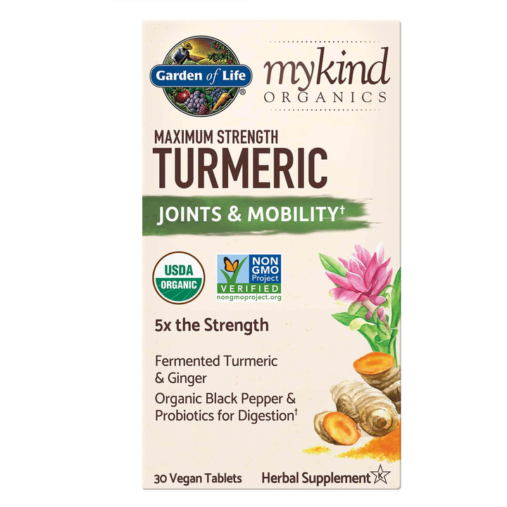 Maximum Strength Turmeric, Org 30 VegTabs, Garden Of Life